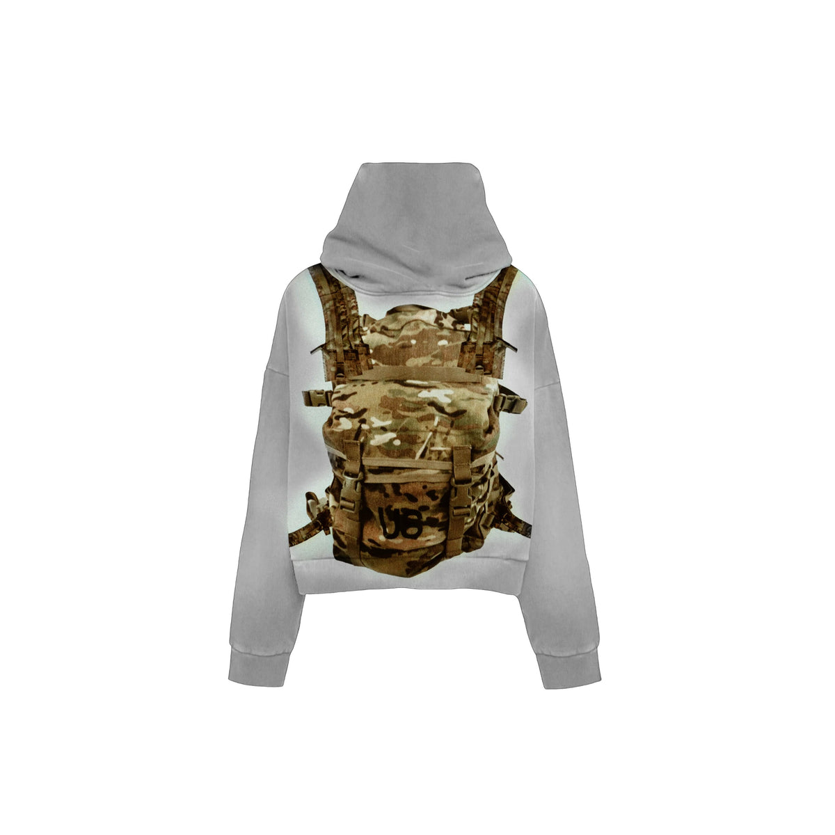 N*M Grey Army Hoodie