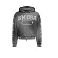 N*M V2 “Rhinestone” Grey Zip Up Jacket