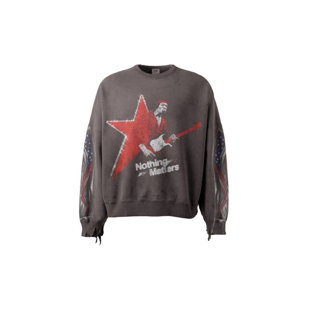 N*M “Jimmy Hendrix” Grey Crewneck