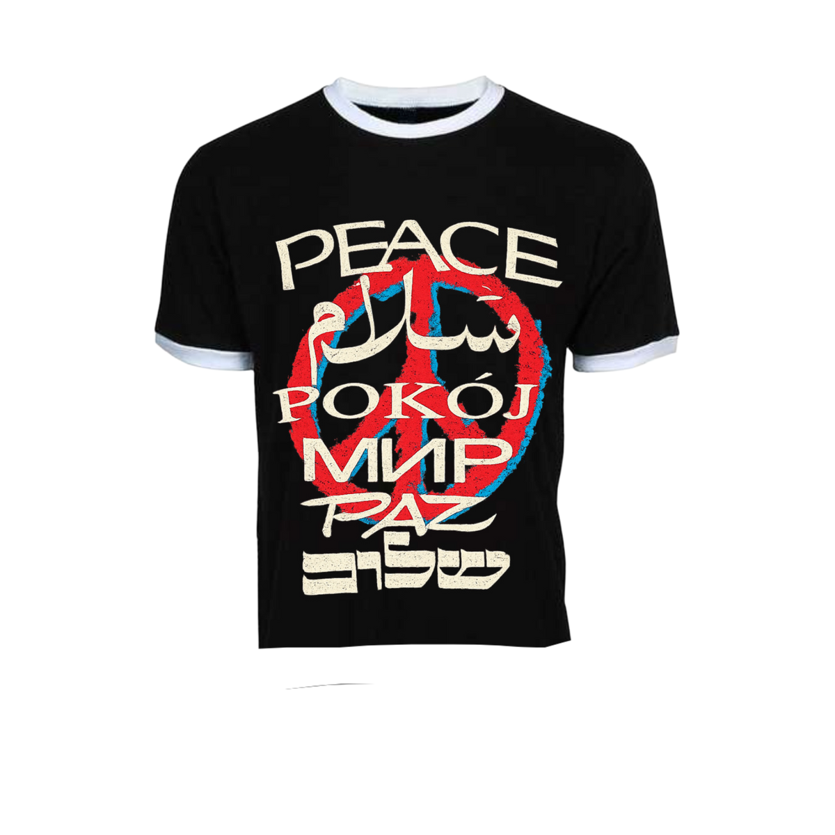 N*M “Peace” Ringer tee
